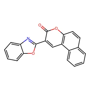 2-(1,3-Benzoxazol-2-yl)-3h-benzo[f]chromen-3-one structure