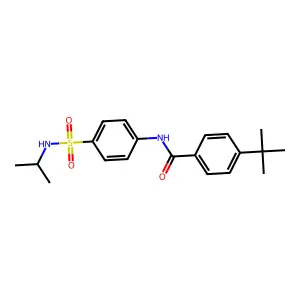 4-tert-butyl-N-{4-[(isopropylamino)sulfonyl]phenyl}benzamide structure