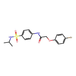 2-(4-bromophenoxy)-N-[4-(propan-2-ylsulfamoyl)phenyl]acetamide structure