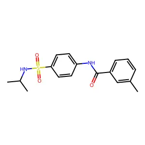 N-{4-[(isopropylamino)sulfonyl]phenyl}-3-methylbenzamide structure
