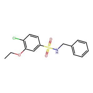N-benzyl-4-chloro-3-ethoxybenzenesulfonamide structure