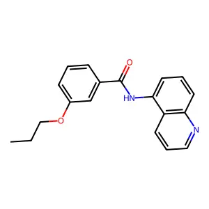 3-propoxy-N-quinolin-5-ylbenzamide structure