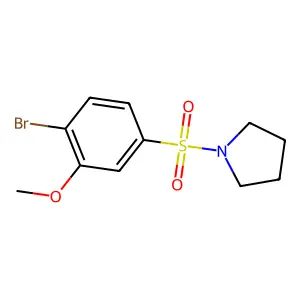 1-(4-Bromo-3-methoxyphenyl)sulfonylpyrrolidine structure
