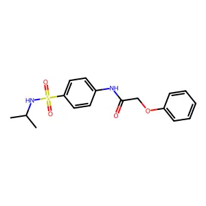 N-{4-[(isopropylamino)sulfonyl]phenyl}-2-phenoxyacetamide structure