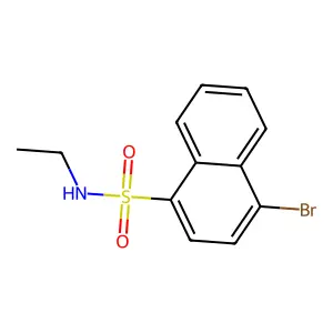4-bromo-N-ethylnaphthalene-1-sulfonamide structure