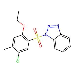 1-(5-Chloro-2-ethoxy-4-methylphenyl)sulfonylbenzotriazole structure