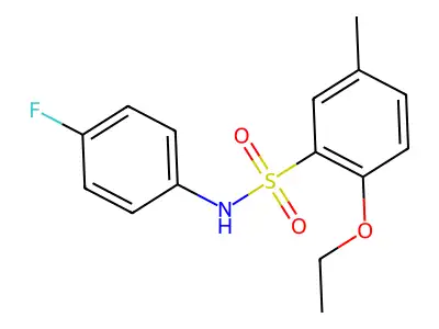 2-ethoxy-N-(4-fluorophenyl)-5-methylbenzenesulfonamide structure
