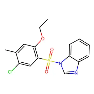 1-[(5-chloro-2-ethoxy-4-methylphenyl)sulfonyl]-1H-benzimidazole structure