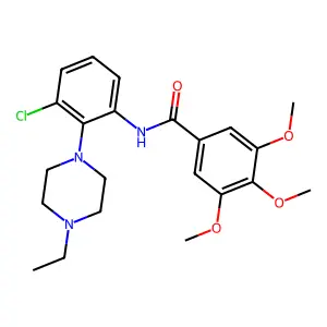 N-[3-chloro-2-(4-ethylpiperazin-1-yl)phenyl]-3,4,5-trimethoxybenzamide structure