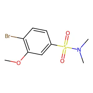 4-bromo-3-methoxy-N,N-dimethylbenzenesulfonamide structure