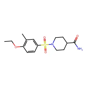 1-(4-Ethoxy-3-methylphenyl)sulfonylpiperidine-4-carboxamide structure