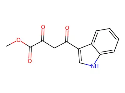 methyl 4-(1H-indol-3-yl)-2,4-dioxobutanoate structure