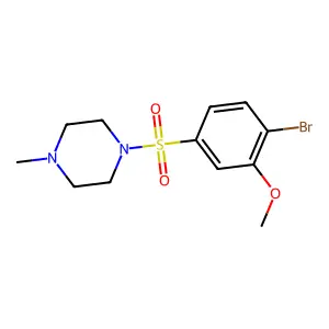 1-(4-Bromo-3-methoxyphenyl)sulfonyl-4-methylpiperazine structure