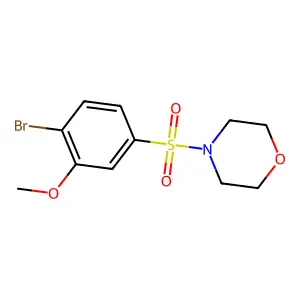 Morpholine, 4-[(4-bromo-3-methoxyphenyl)sulfonyl]- structure