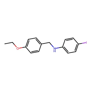 N-[(4-ethoxyphenyl)methyl]-4-iodoaniline structure