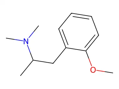 1-(2-methoxyphenyl)-N,N-dimethylpropan-2-amine structure