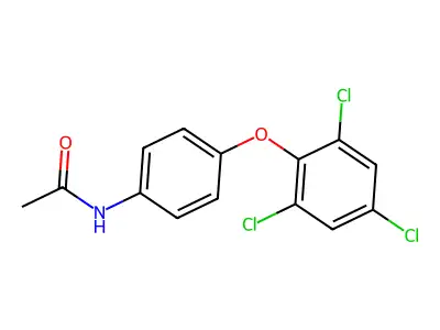 N-(4-(2,4,6-三氯苯氧基)苯基)乙酰胺 structure