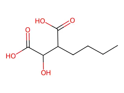 2-Butyl-3-hydroxybutanedioic acid structure