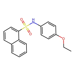 N-(4-ethoxyphenyl)-1-naphthalenesulfonamide structure