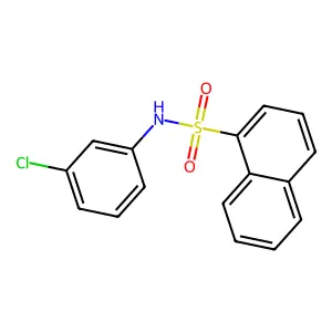 N-(3-chlorophenyl)naphthalene-1-sulfonamide structure