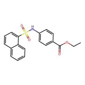 Ethyl 4-(naphthalen-1-ylsulfonylamino)benzoate structure