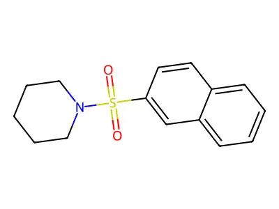 1-Naphthalen-2-ylsulfonylpiperidine structure
