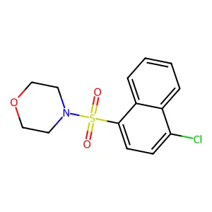 4-(4-Chloronaphthalen-1-yl)sulfonylmorpholine structure
