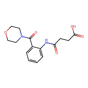 4-[2-(Morpholine-4-carbonyl)anilino]-4-oxobutanoic acid structure