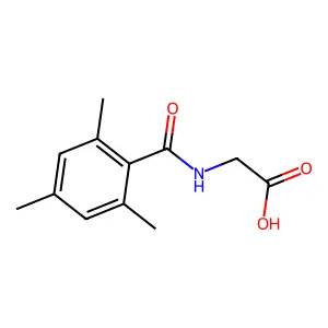 2-[(2,4,6-Trimethylbenzoyl)amino]acetic acid structure
