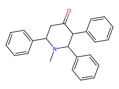 1-Methyl-2,3,6-triphenylpiperidin-4-one structure