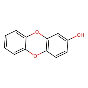 Dibenzo(b,e)(1,4)dioxin-2-ol structure