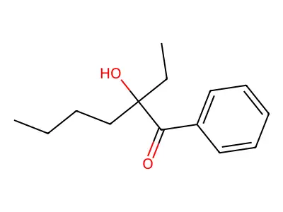 2-Ethyl-2-hydroxyhexanophenone structure