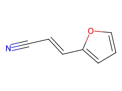 (E)-2-呋喃丙烯腈 structure