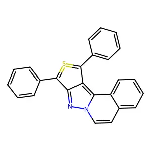 1,3-Diphenylthienopyrazoloisoquinoline-2-SIV structure