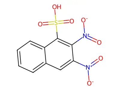 2,3-Dinitronaphthalene-1-sulfonic acid structure