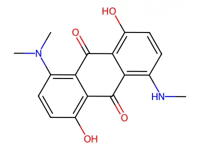 9,10-Anthracenedione, 1-(dimethylamino)-4,8-dihydroxy-5-(methylamino)- structure