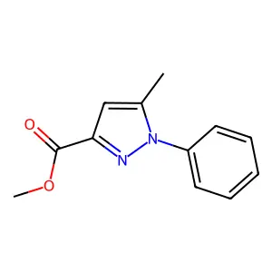 Methyl 5-methyl-1-phenyl-1H-pyrazole-3-carboxylate structure