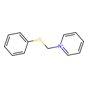 1-[(Phenylthio)methyl]pyridinium structure