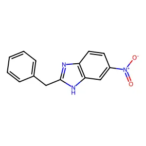 6-Nitro-2-(phenylmethyl)-1H-benzimidazole structure