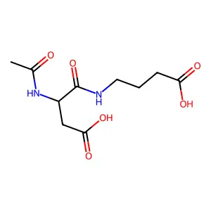 3-Acetamido-4-(3-carboxypropylamino)-4-oxobutanoic acid structure