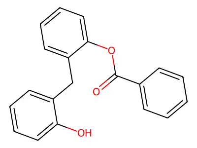 2-(2-Hydroxybenzyl)phenyl benzoate structure