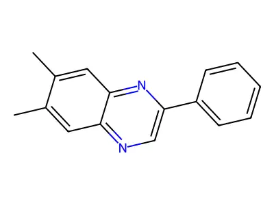 6,7-二甲基-2-苯基喹喔啉 structure