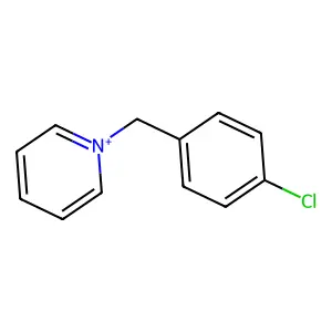 1-[(4-Chlorophenyl)methyl]pyridin-1-ium structure