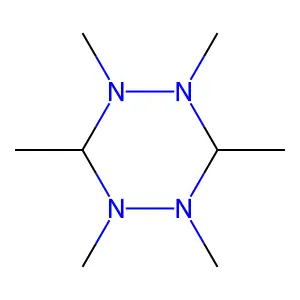 1,2,4,5-Tetrazine, hexahydro-1,2,3,4,5,6-hexamethyl-, trans- structure