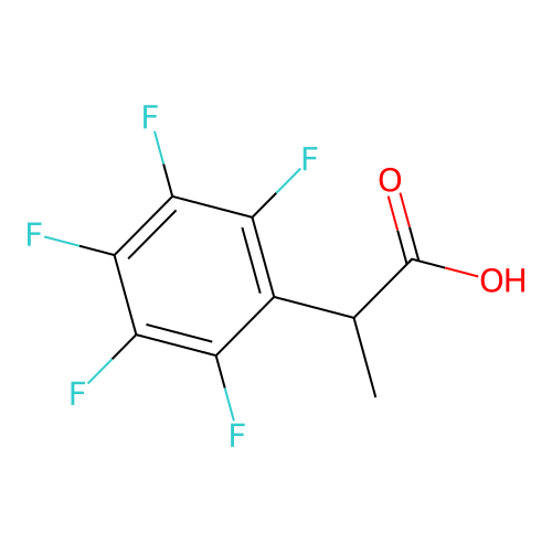 Benzeneacetic acid, 2,3,4,5,6-pentafluoro-alpha-methyl- structure
