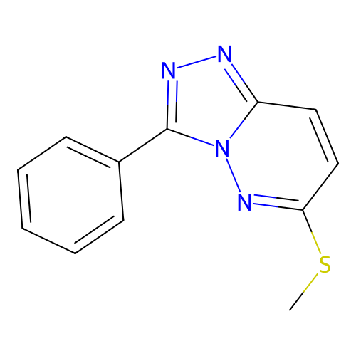 6-(Methylthio)-3-phenyl-1,2,4-triazolo[4,3-b]pyridazine structure