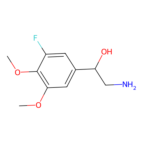 Benzeneethanamine, 3-fluoro-beta-hydroxy-4,5-dimethoxy- structure