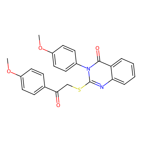 3-(4-methoxyphenyl)-2-((2-(4-methoxyphenyl)-2-oxoethyl)thio)quinazolin-4(3H)-one structure