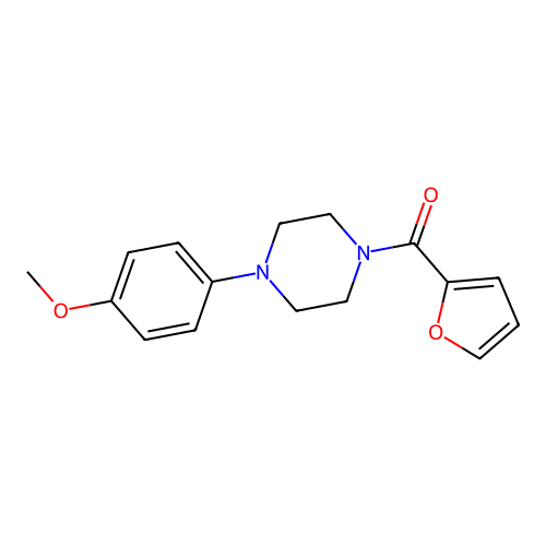 Furan-2-yl[4-(4-methoxyphenyl)piperazin-1-yl]methanone structure