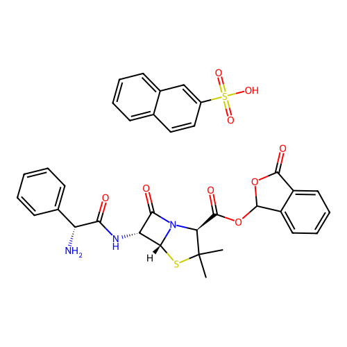 Talampicillin napsilate structure